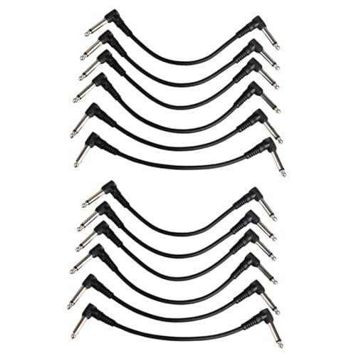 Câble de audio pour guitare au design moderne et finition robuste 12 pièces