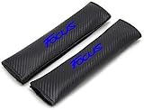 Buen equipo: para Ford Focus 2 almohadillas para cinturón de seguridad de coche para Ford Focus, fundas protectoras de hombro con emblema Comfort Soft Auto Styling Accesorios (B)