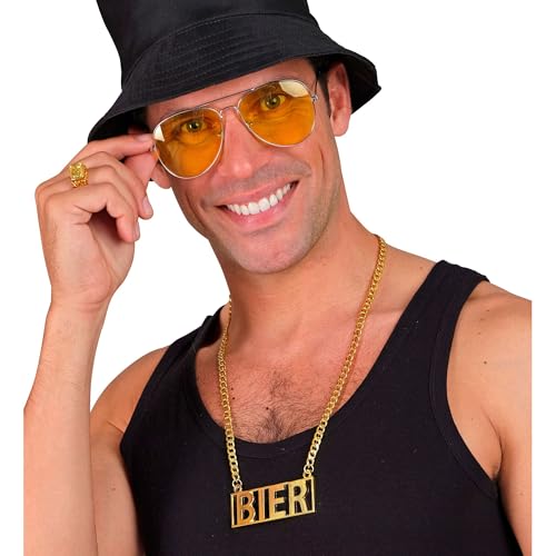 W WIDMANN MILANO Party Fashion - Halskette mit verschiedenen Anhängern, Schmuck, Accessoire für Faschingskostüme