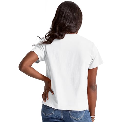 Hanes Essentials, Cotton Crewneck Tee, Classic Fit T-Shirt for Women2