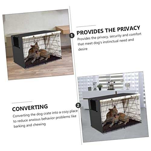 Housse de protection pour cage à chien en fil métallique extérieur