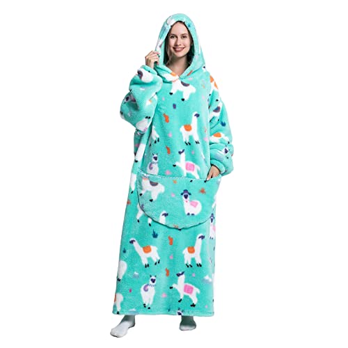 Miniatura 4 de Joreay Extra Larga Manta De Gran Tamaño Con Capucha, Manta De Forro Polar Para Mujeres Adultas, Sudadera Gigante Esponjosa Con Capucha Para Adolescentes