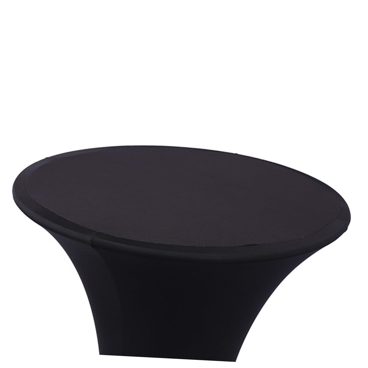 Housse de table de bar à cocktails extensible noire pour sublimer vos fêtes de mariage