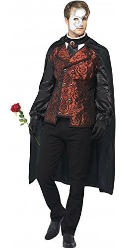 Smiffy's Men's Phantom Of The Opera Costume Fancy Dress