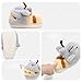 Plonme kawaii Winter cotton slippers for men and women anti-slip cute bee fur shoes for couples Fuzzy Slippers (Grey,9)