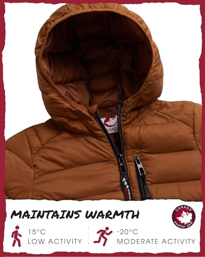 Image of CANADA WEATHER GEAR Boys' Puffer Jacket - Lightweight Packable Bubble Coat, Water Resistant Outerwear Jackets for Boys (8-20)
