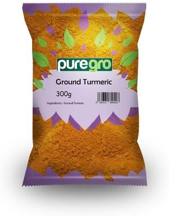Puregro Turmeric Powder 300g (PACK OF 1) | Haldi Powder | Yellow Root | Terre Merite | Haldar | Haldi | Premium & Qulity Product by Puregro.