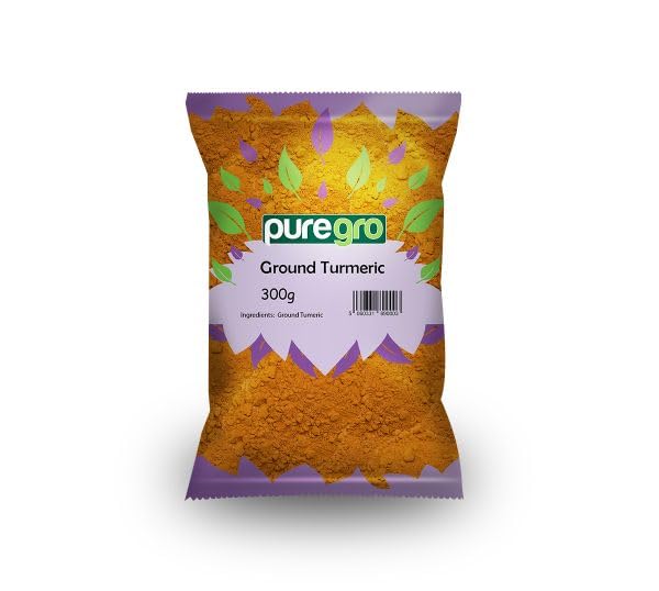 Puregro Turmeric Powder 300g (PACK OF 1) | Haldi Powder | Yellow Root | Terre Merite | Haldar | Haldi | Premium & Qulity Product by Puregro.