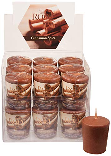 Root Legacy 20-Hour Beeswax Votive Candles, 18-Pack, Cinnamon Spice, Piece