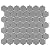 1.5" Dovetail Gray Matte Hexagon Wall Floor Tile (1 Sheet)