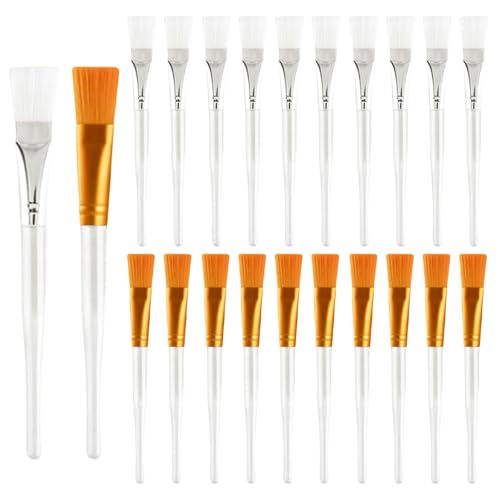 UILYNIU 20 Piezas Pinceles para Mascarilla Brocha para Mascarilla Facial Cepillos Aplicadores Facialesl, Cepillos de Mascarilla Pinceles de Máscara Facial para Aplica Mascarillas Facial (20PCS)