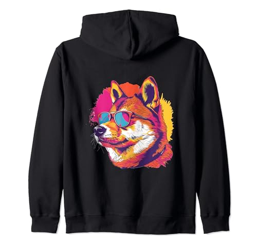 Gafas de sol Shiba Inu Pop Art Dog Breed Graphic Sudadera con Capucha