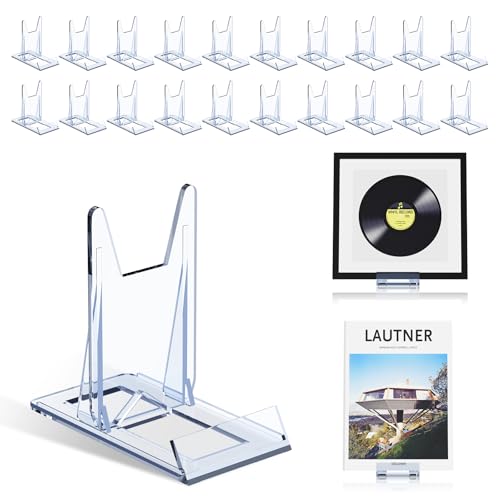 Lot de 8 présentoirs en acrylique pour livres, bandes dessinées, magazines, cartes postales, albums, DVD