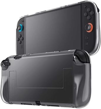 Clear Case for Switch 2 TPU Transparent Soft Cover Simple Back Protective Cover Lightweight Thin Shock Absorption Scratch Resistant Durable Transparent Case Clear, Switch 2