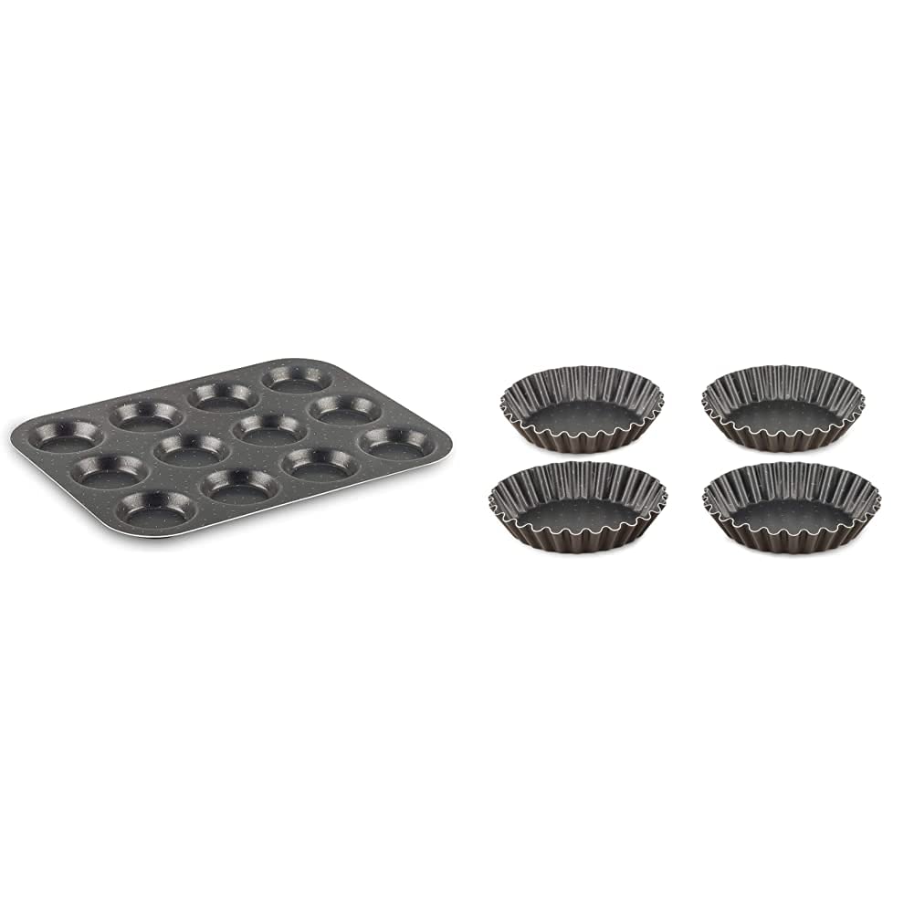Moule à Mini-Gâteaux Tefal Perfectbake - 12 Cavités - Aluminium Recyclé - Antiadhésif