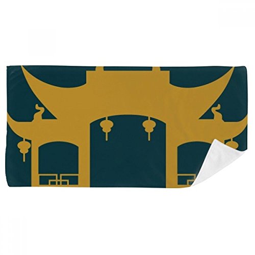 Serviette Thaïlande Mythe Temple débarbouillette multicolore 35x70cm douce - 2