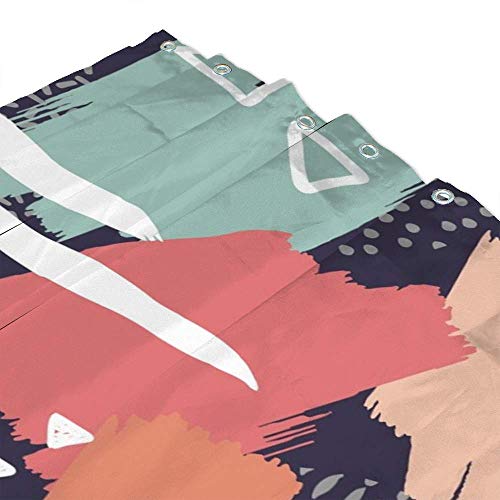 Rideau de douche lavable en machine polyester Memphis imperméable