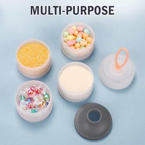 Image of Accmor Baby Formula Dispenser On The Go, Stackable Formula Dispenser Formula Container to Go, Non-Spill Portable Milk Powder Kids Snack Storage Container, BPA Free