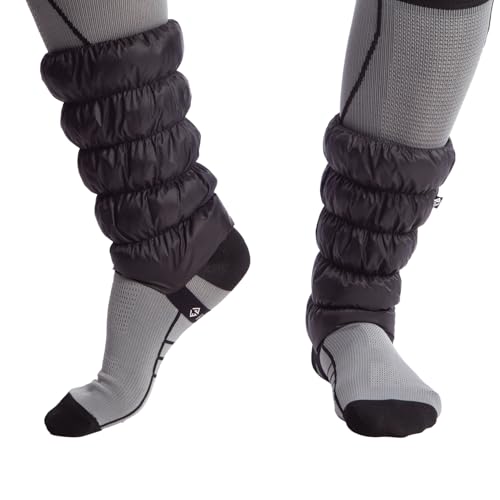 gear envie Hikas Gaiters, Black Onyx - One Size Water Resistant Ankle Gaiters for Hiking, Snow, Mud, Sand & Tick Protection, Cozy Recycled Lightweight Outdoor Cuffs for Boots & Sneakers