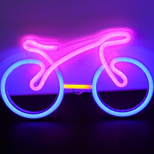 ENUOLI Bike Neon Signs for Wall Decor, Bicycle Neon Lights