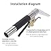 OUKENS Upholstery & Carpet Cleaning Extractor Wand - High Pressure Steam Cleaner & Vacuum Nozzle Hand Tool for Furniture, Auto Interior, Car Seats, Sofa, Mattress