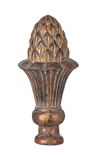 Image of B&P Lamp Pineapple Style Large Lamp Finial, Copper