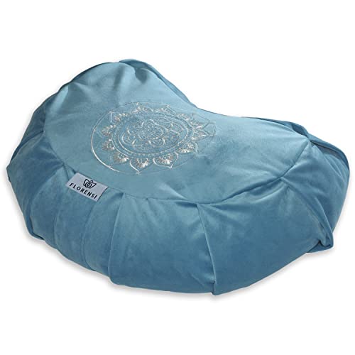 Florensi Velvet Crescent Meditation Cushion