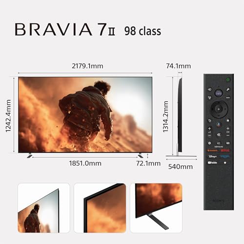 Image of Sony 248 cm (98 Inch) BRAVIA 7II True RGB Series 4K Ultra HD Google TV K-98XR70M2