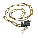 Aosekaa Trailer Hitch Chain Lock Padlock Thickened Door Lock Chain for Mountain Bike