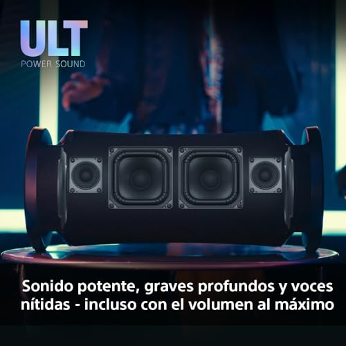 Sony ULT FIELD 7 Altavoz inalámbrico bluetooth portátil con ULT POWER SOUND y Deep Bass, altavoz X-Balanced, 30H de batería, IP67, resistente al agua, iluminación LED, micrófono, entrada para guitarra - imagen 3