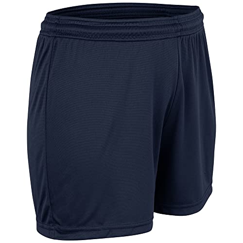 CHAMPRO Girls' Vision Athletic Gym Shorts, Navy