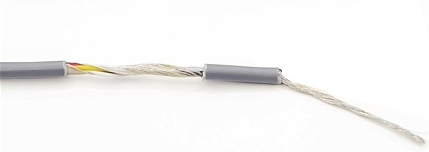 Trunking Solid 5 Meters UL2547 Headphone Signal Cable, 2 Cores to 8 Core Shielded Wire, 32AWG 18 AWG Channel Audio Copper Control Wires Connector Loom (Color : 32AWG-Grey, Size : 7Cores)