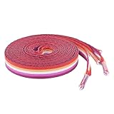 Lesbian Sunset Flag Striped Shoelaces - LGBTQ Accessories for Sneakers, Boots, Shoes and More! 1 Pair