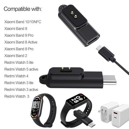 Base de carga Xiaomi Mi Band 10 USB C que sustituye cables rotos o perdidos 2