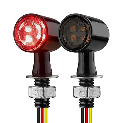 Luzes indicadoras LED para motocicleta | sinais de direção para motocicleta, antolhos LED universais