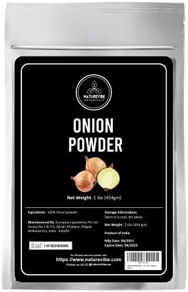 Naturevibe Botanicals Organic Ground Onion Powder 1lb, Gluten-Free & Non-GMO | Allium Cepa | Skin & Hair Care