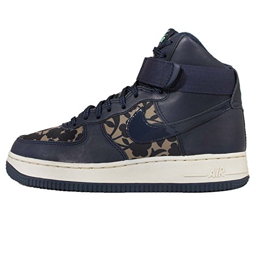 Nike Womens Air Force 1 HI LIB QS Cargo Khaki Cargo Khaki/Obsidian Leather