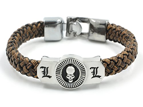 CoolChange Bracciale in Corda Intrecciata con Logo...