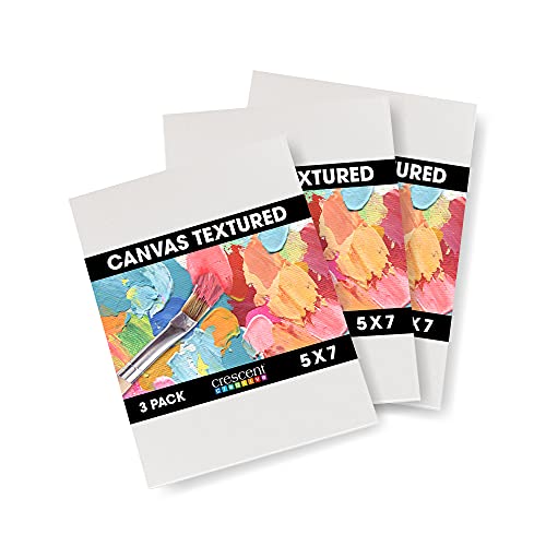 Crescent Creative Products Crescent Art & Illustration Canvas, Board, 5" x 7", White 3 Count