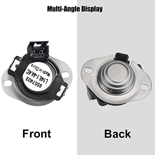 Image of 8557403 Dryer High Limit Thermostat Compatible with Whirl-pool May-tag Ken-more Dryers Replaces WP8557403 AP6013164 PS11746386 1180102 EAP11746386