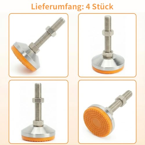 Pied de machine M10 réglable pour stabiliser les établis et machines d'atelier - 8