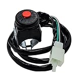 Kill Switch Momentary Horn Push Button for Motorcycle ATV Dirt Bike Super Moto Pit Bike Dual Sport
