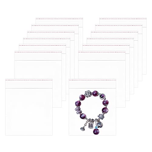 Sachets de Cellophane Adhésifs 10x10cm Sacs Transparents en Plastique 200 Pièces Clair Alimentaire Sachets Auto-adhésifs pour Boulangerie Bonbon Savon...