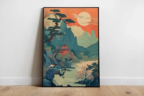 Impression murale montagne pour salon chaleureux et déco moderne