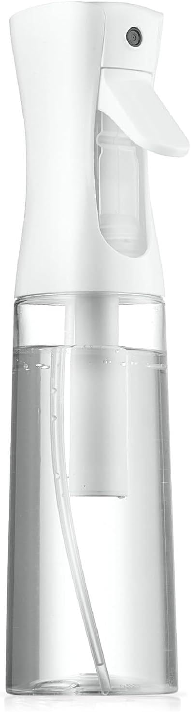 MOMENT Continuous Spray Bottle Plastic Empty Hair Mist Sprayer Ultra Fine Water Mister for Hairstyling Cleaning Salons Plants Pet Care (10.1oz/300ml)