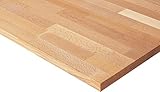 Made in Germany RAU B-075-100-25 Buche-Massiv Arbeitsplatte