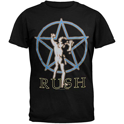 Old Glory Rush - Mens Starman Glow T-Shirt - Medium Black