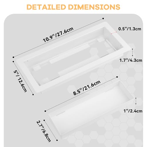 10PCS Floor Register 4x10,Floor Vent Covers Flush Floor Vent Air Vent Cover by SOLRIX - Used condition - Image 6