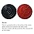 24Pcs Acrylic Circle Mirror Wall Stickers DIY Decals Modern Art Mural for Home Living Room Bedroom Decor Black and Red