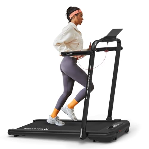 Mobvoi Home Treadmill SE 3 in 1 Folding Treadmill Walking Pad 2.5 HP Compact Portable Under Desk Running Walking Machine with Remote Control LED Display for Home Office 265 LBS 7.6 MPH Easy to Store